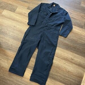 Big Ben Wrangler Navy Blue Coveralls Men's Sz 48R USA Workwear Mechanic